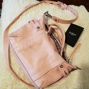 Botkier Pink Leather Crossbody Purse